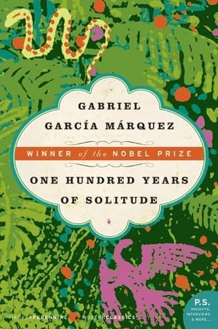 book cover for One Hundred Years of Solitude